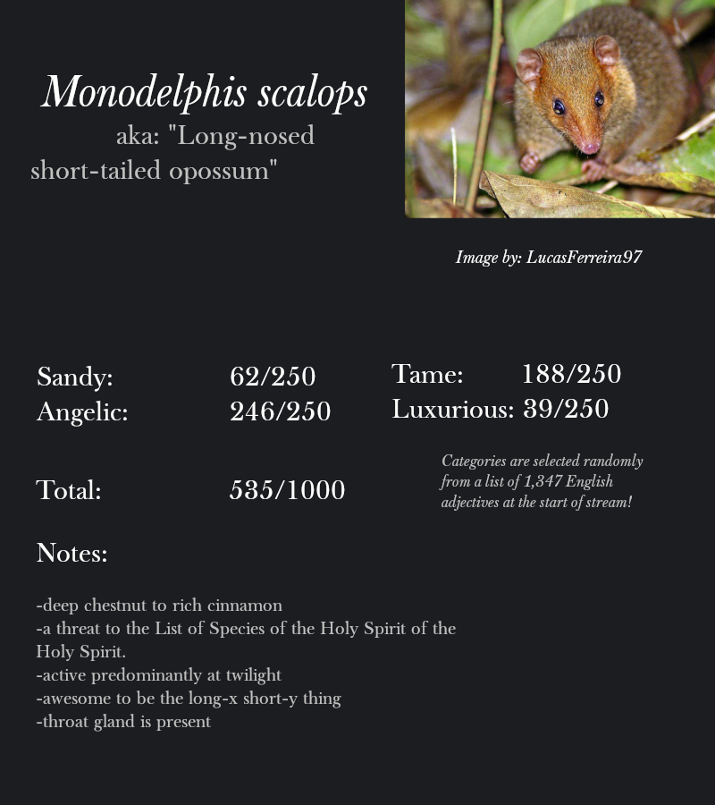 Monodelphis scalops